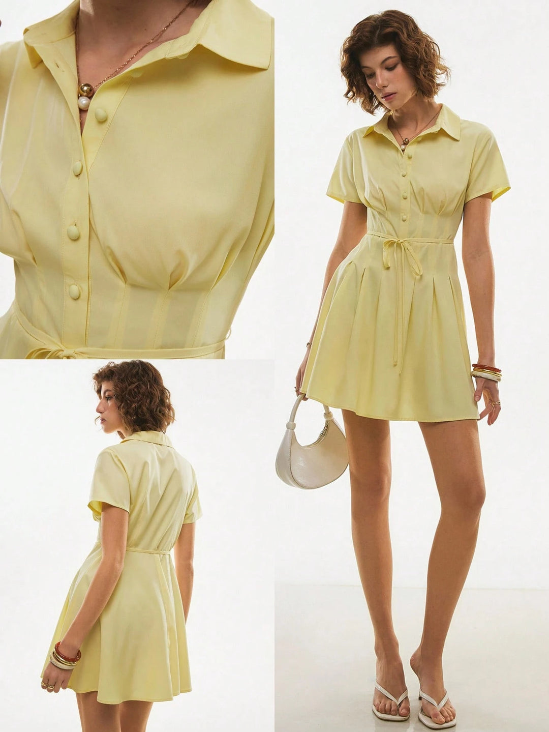 Rochie mini SHEIN, galben