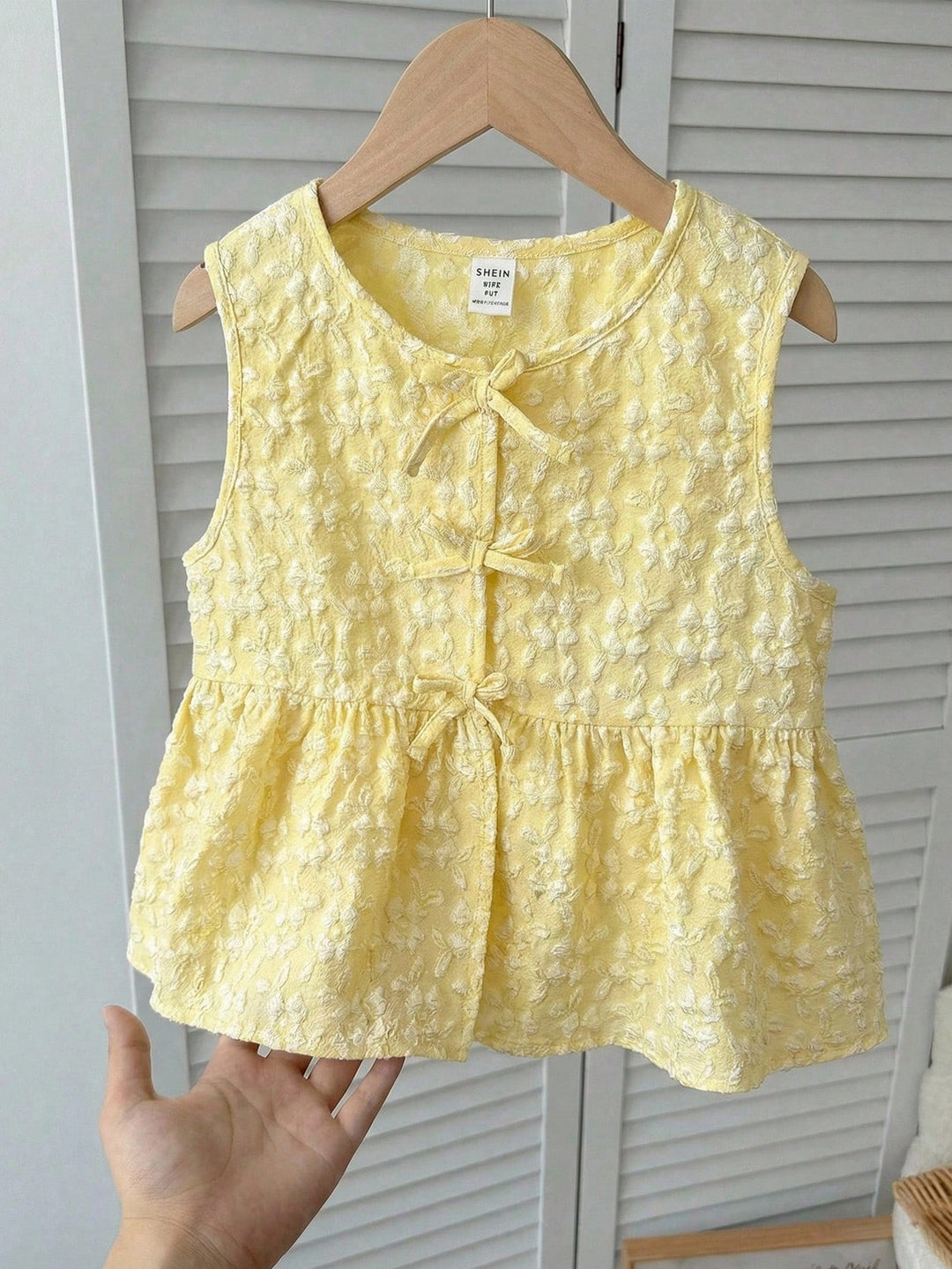 Top SHEIN, galben