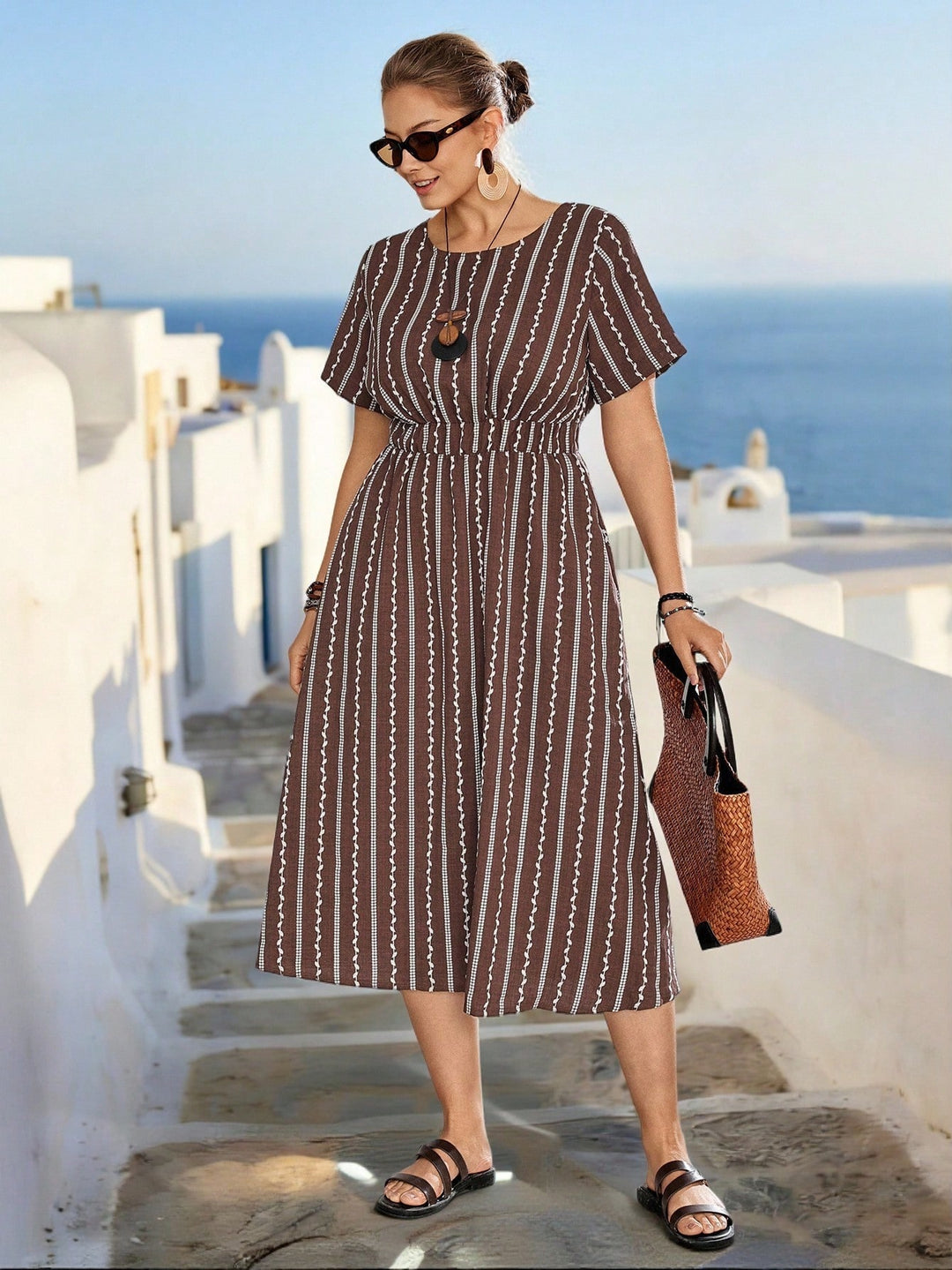 Rochie SHEIN, maro