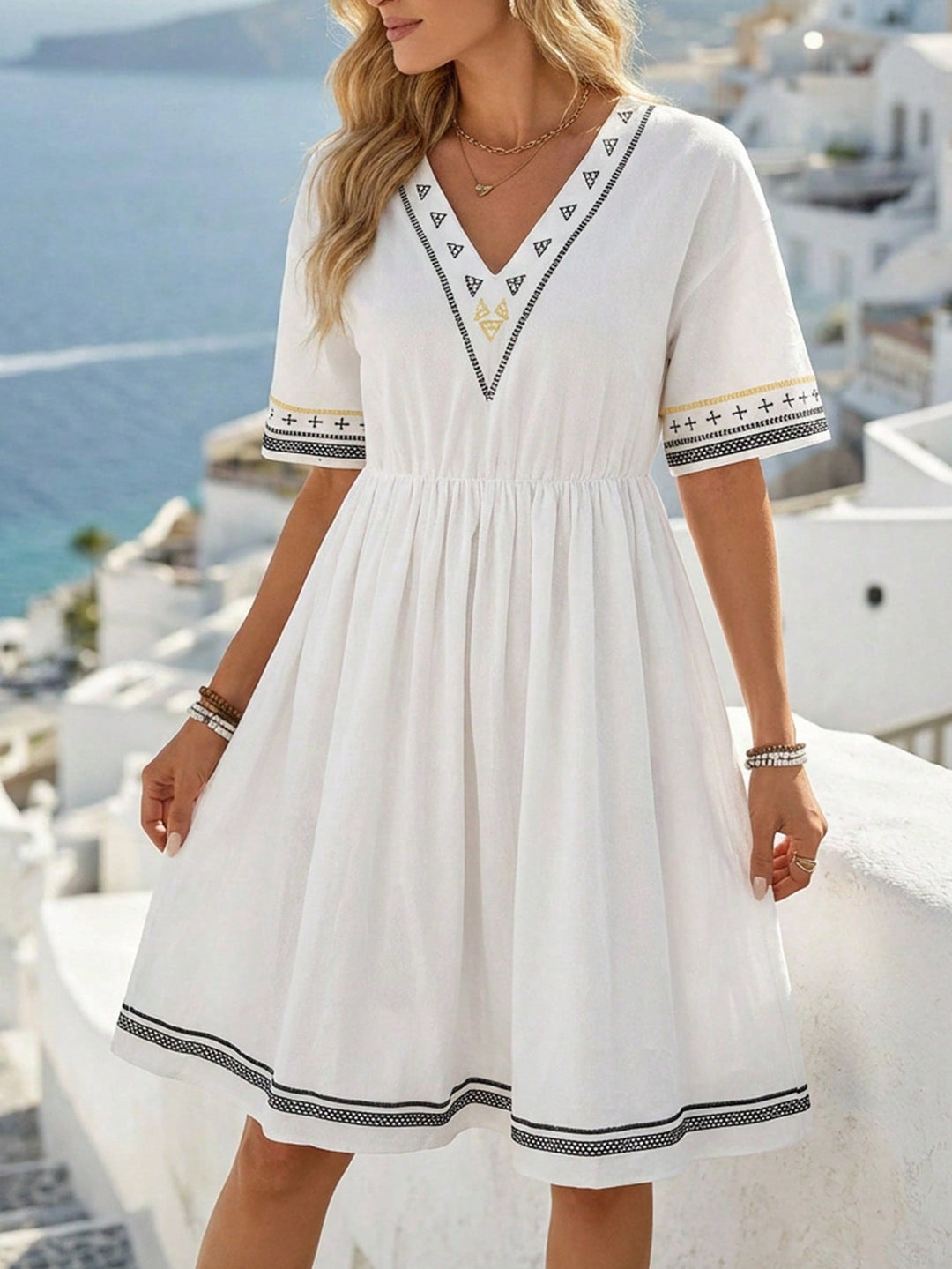 Rochie scurtă SHEIN, alb