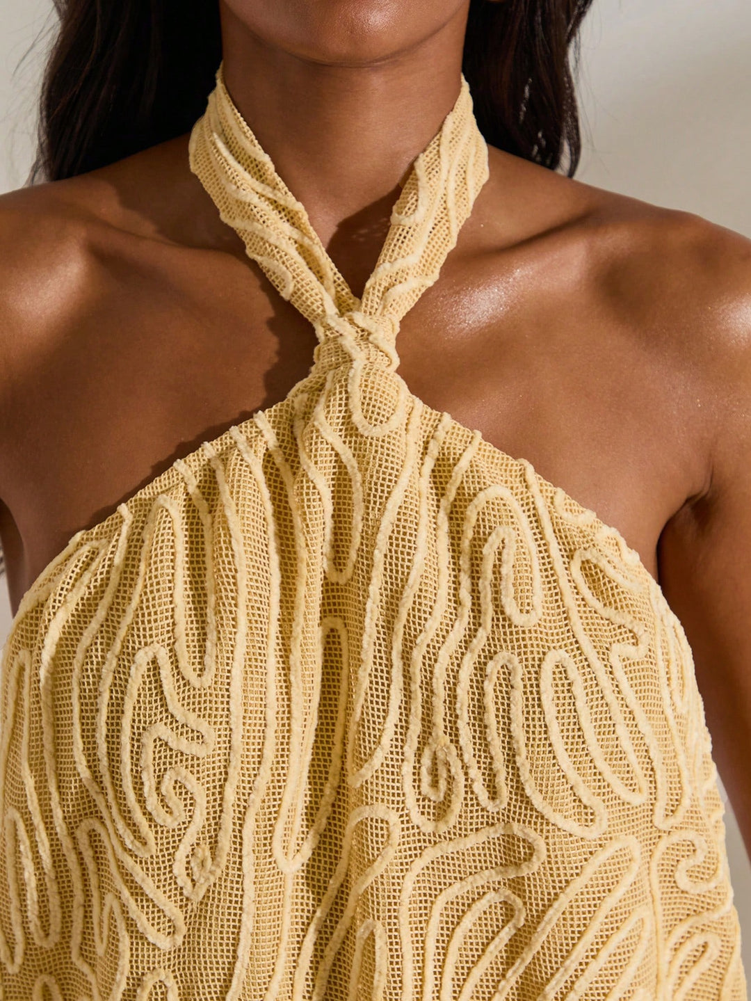Top SHEIN, galben