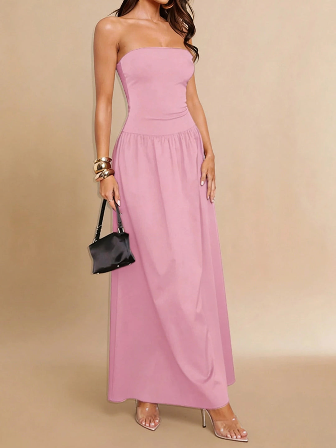 Rochie maxi SHEIN, roz