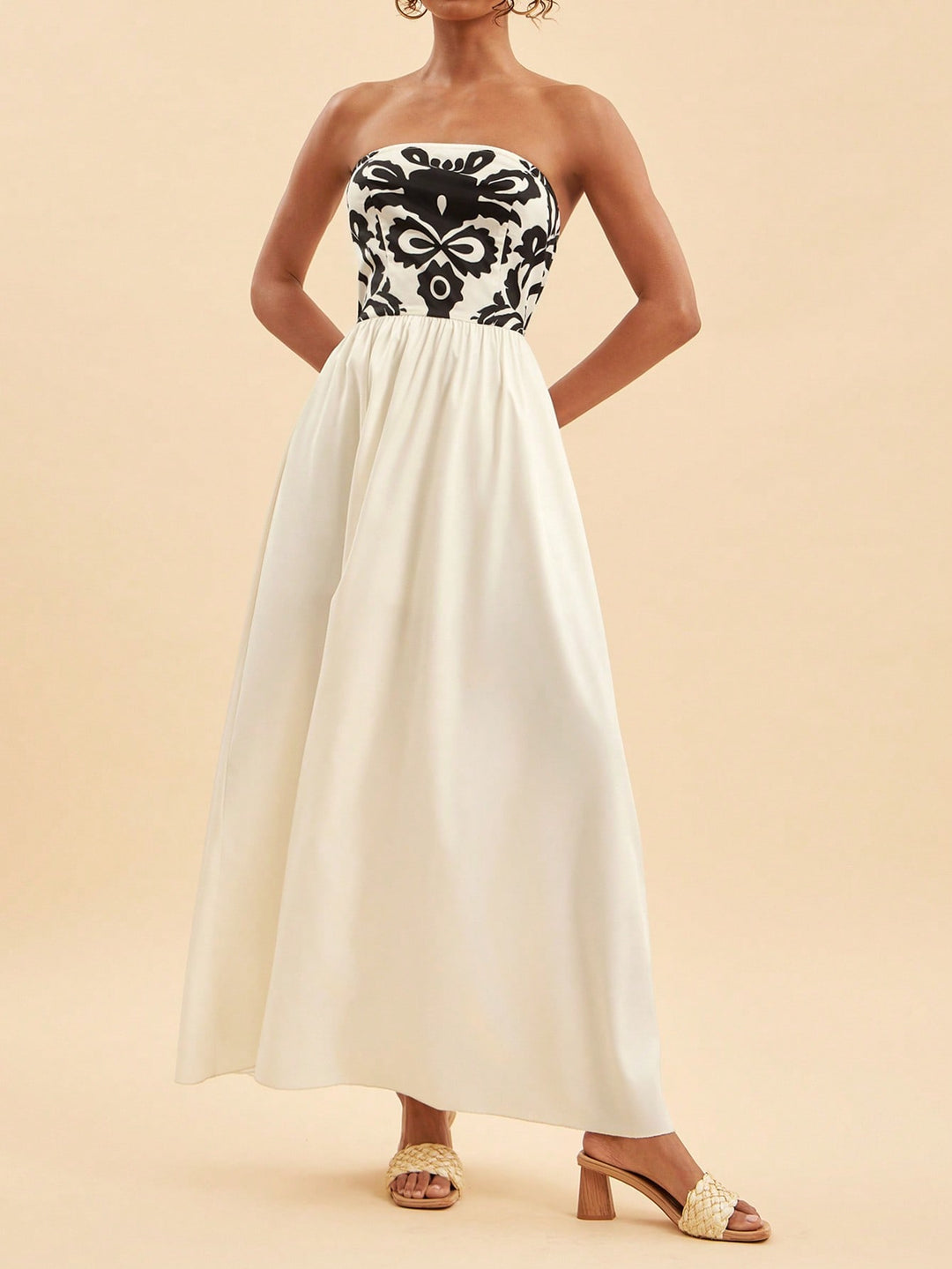 Rochie maxi SHEIN, portocaliu