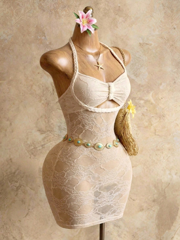 Rochie mini SHEIN, bej