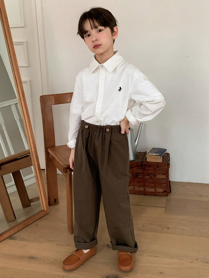 Pantaloni SHEIN, maro
