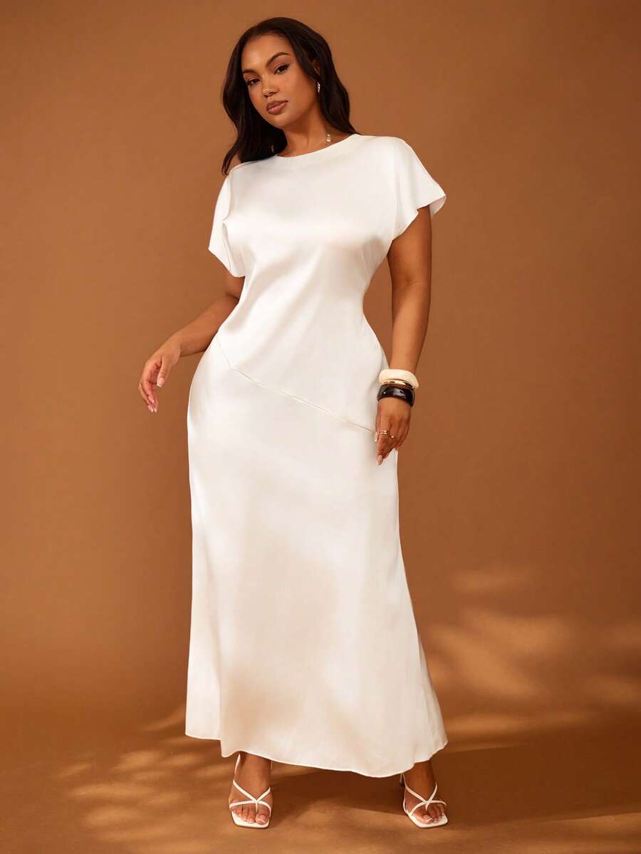 Rochie maxi SHEIN , alb