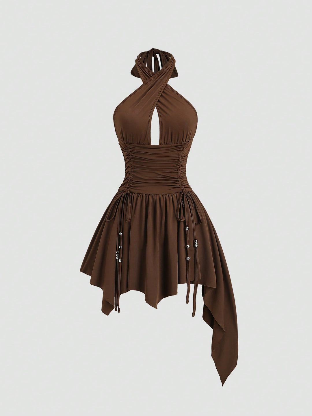 Rochie midi SHEIN, maro