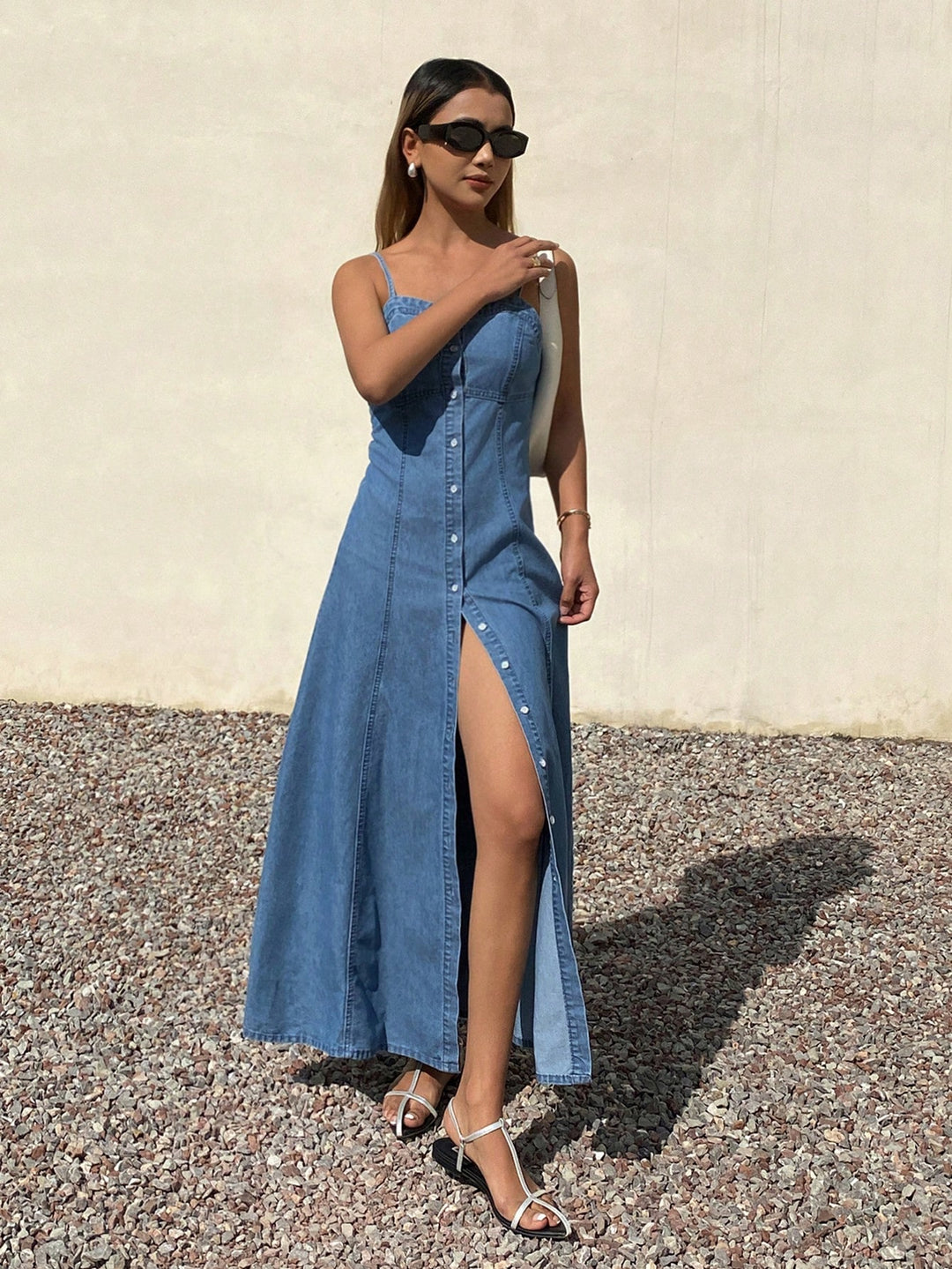 Rochie maxi SHEIN, albastru