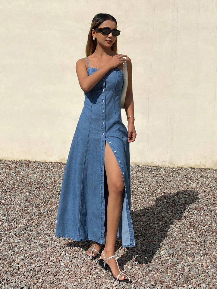 Rochie maxi SHEIN, albastru
