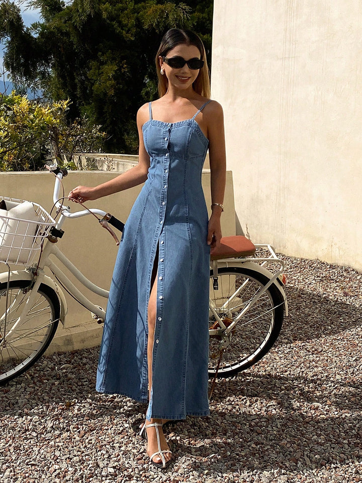 Rochie maxi SHEIN, albastru