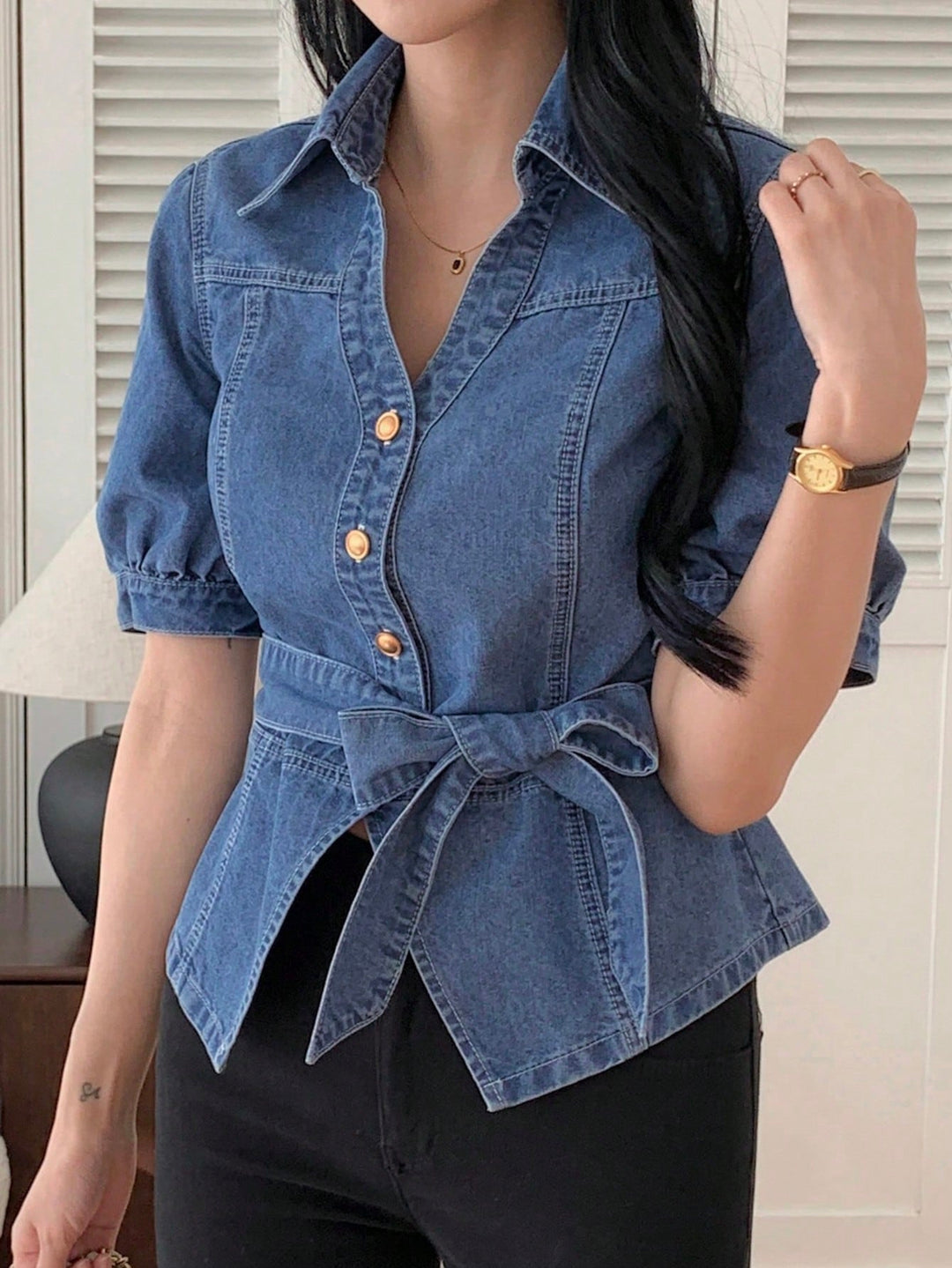Top SHEIN, albastru