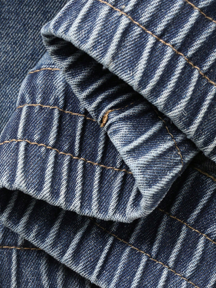 Jachetă denim SHEIN, albastru
