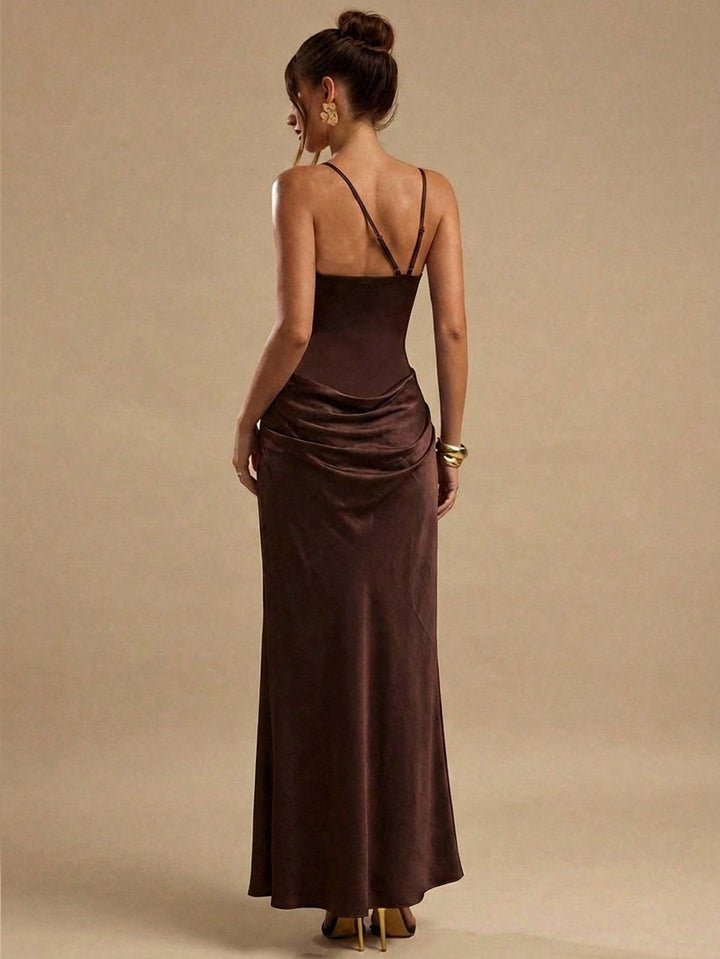 Rochie maxi SHEIN, maro