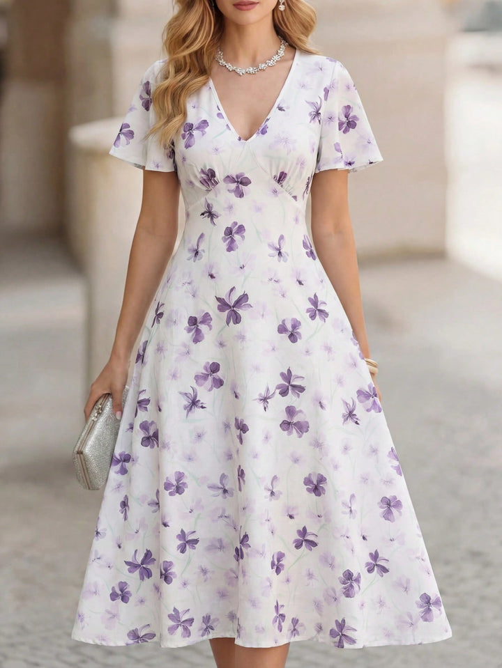 Rochie midi SHEIN, mix culori