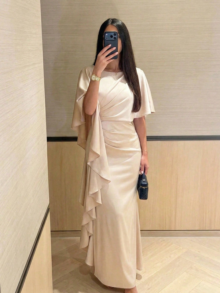 Rochie maxi SHEIN, bej