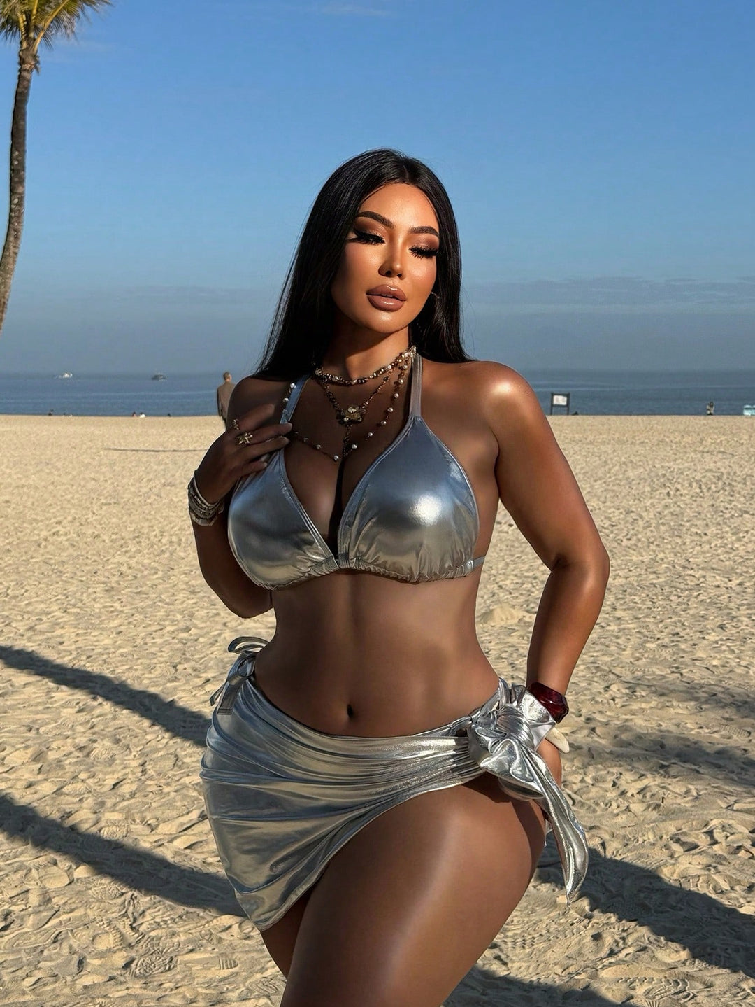 Set bikini de baie SHEIN, mix culori