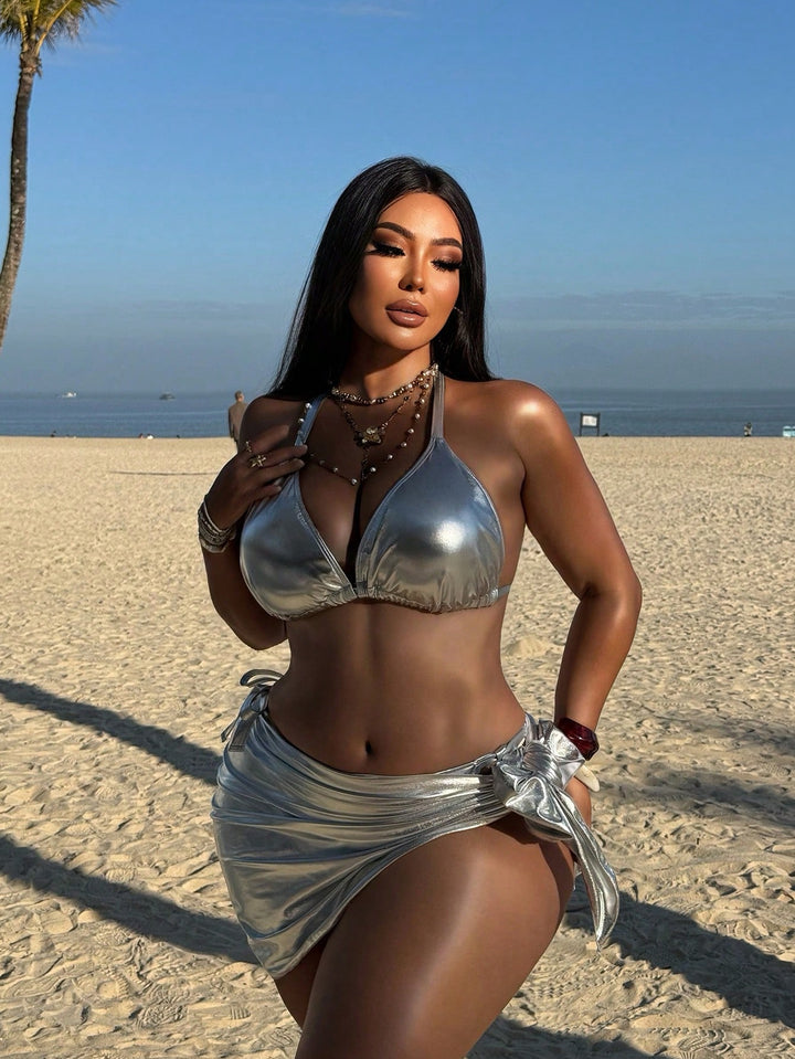 Set bikini de baie SHEIN, mix culori