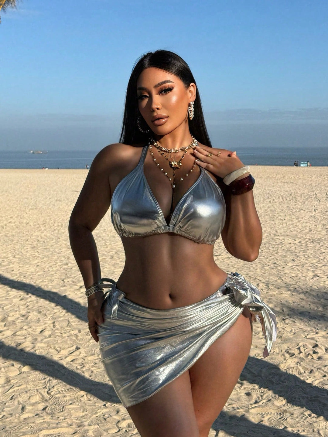 Set bikini de baie SHEIN, mix culori
