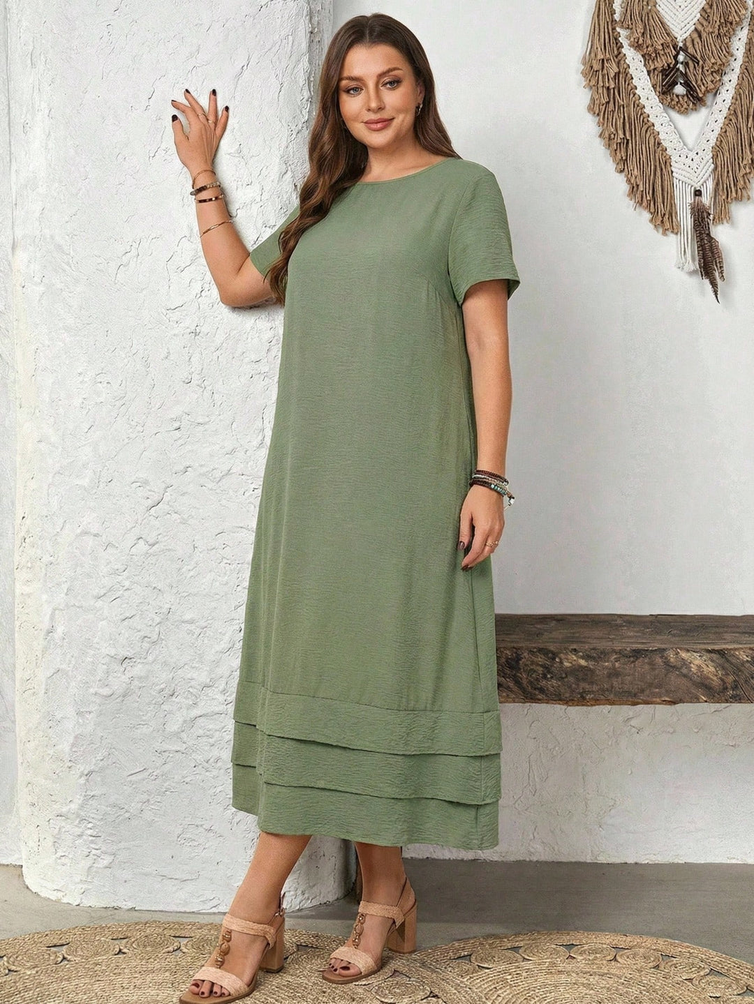 Rochie maxi SHEIN, turcoaz