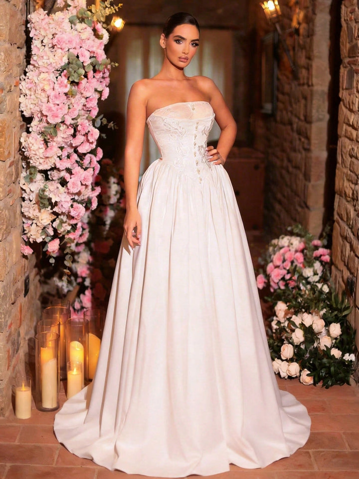 Rochie de mireasă SHEIN, alb