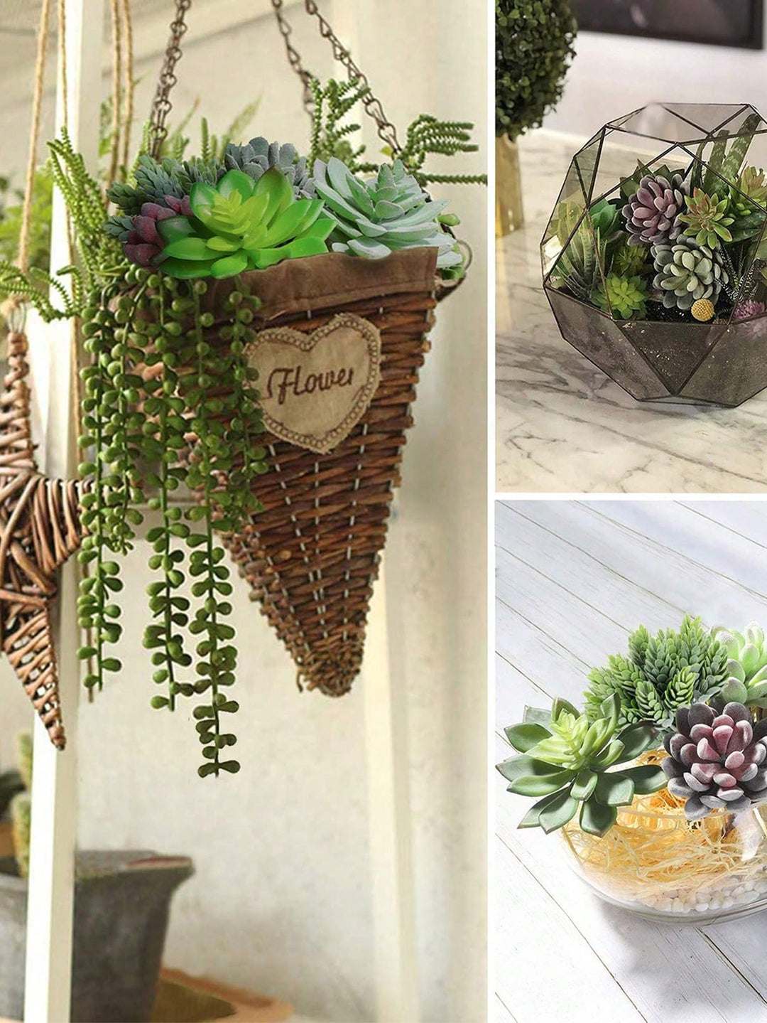 Plante artificiale SHEIN, mix culori