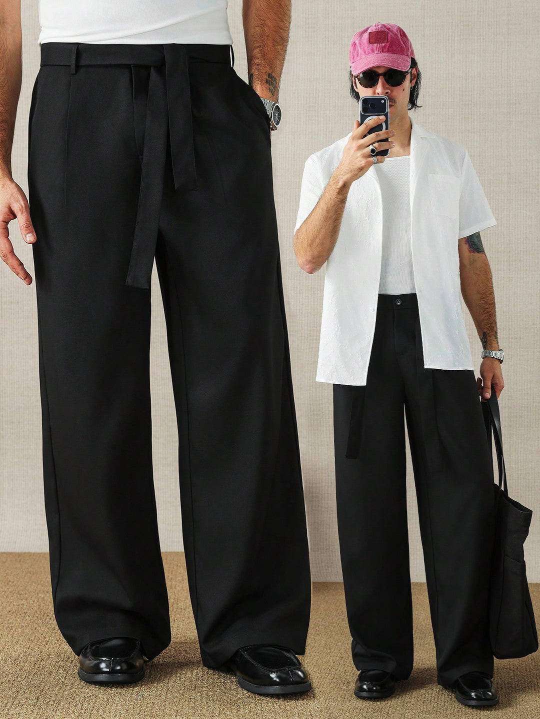 Pantalon SHEIN, negru
