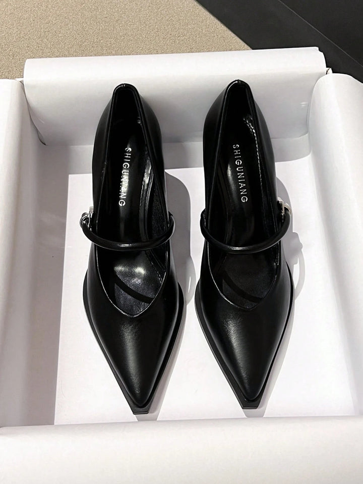 Pantofi cu toc SHEIN, negru