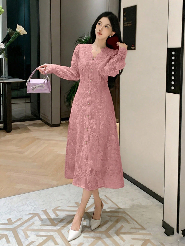 Rochie midi SHEIN, roz