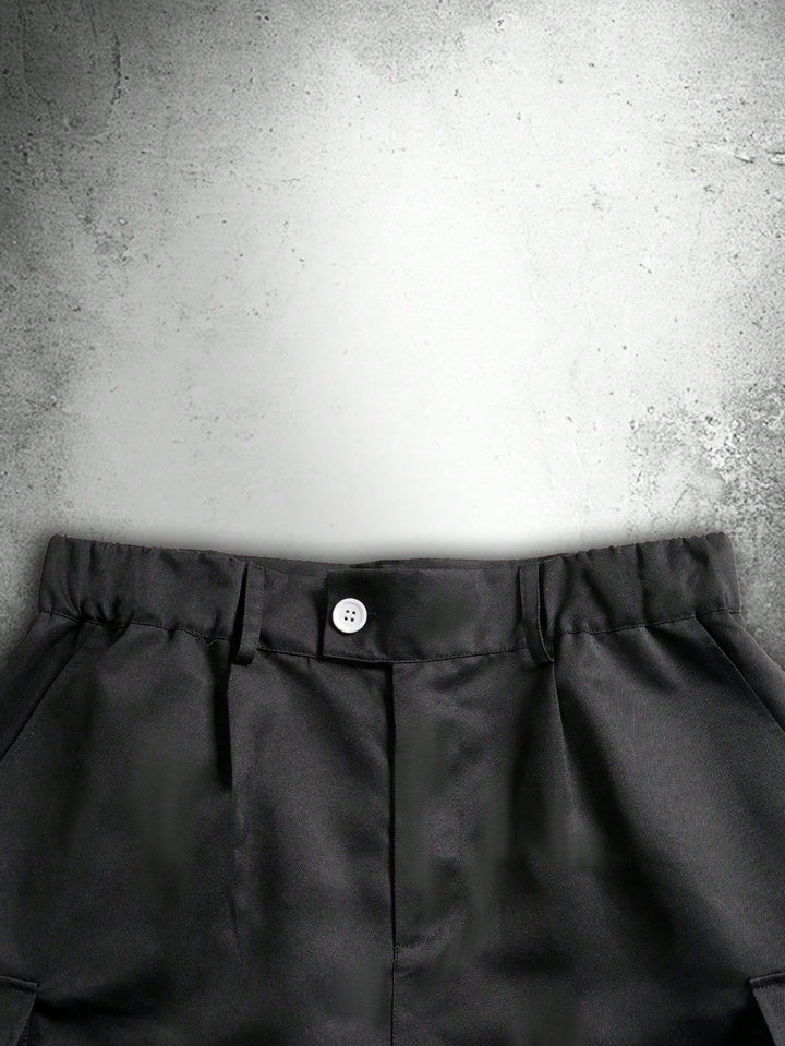 Pantaloni scurți SHEIN, negru