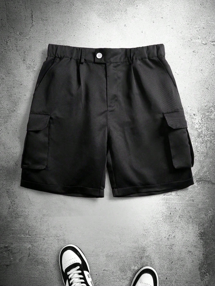 Pantaloni scurți SHEIN, negru