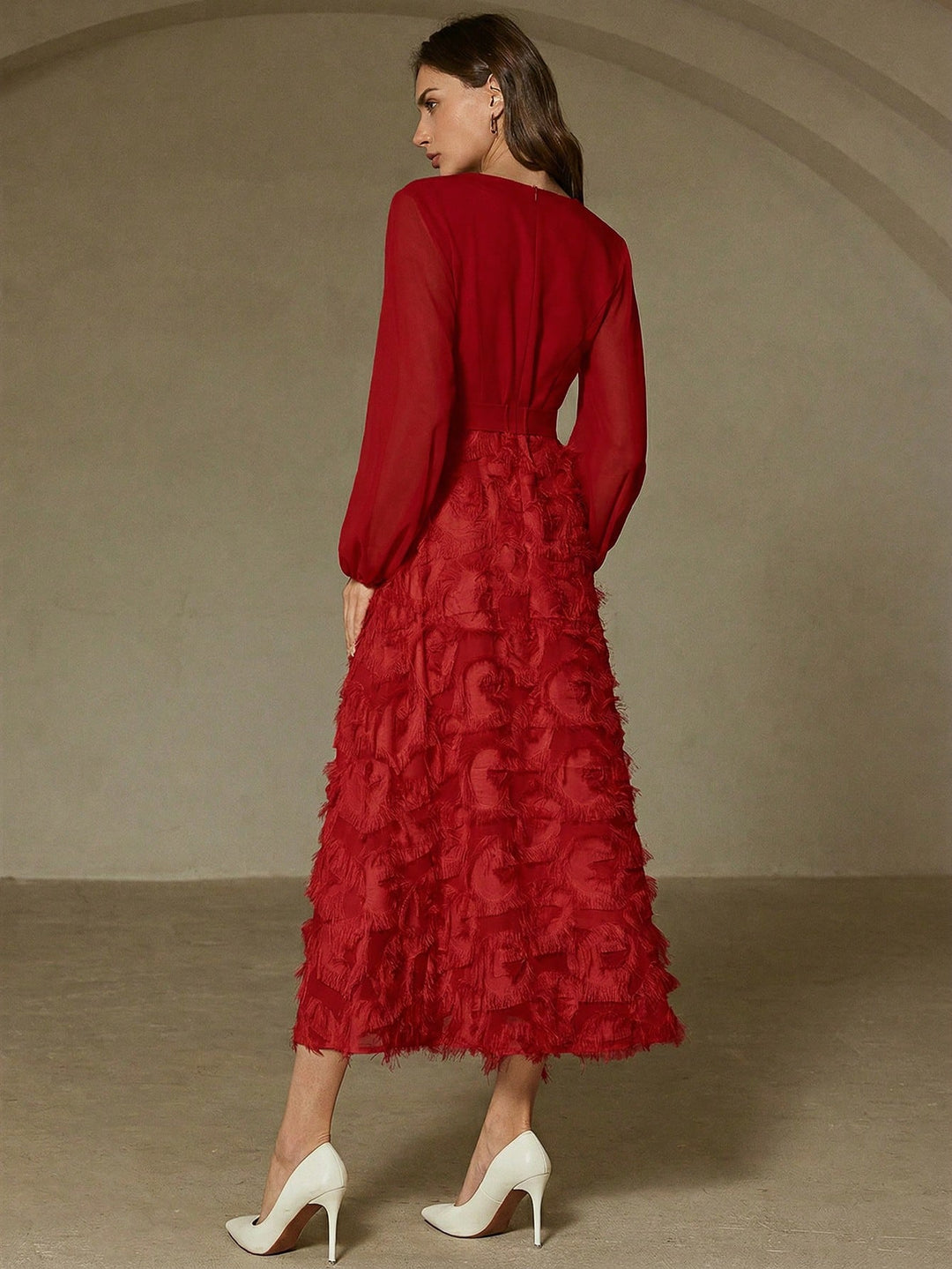 Rochie maxi SHEIN, roșu