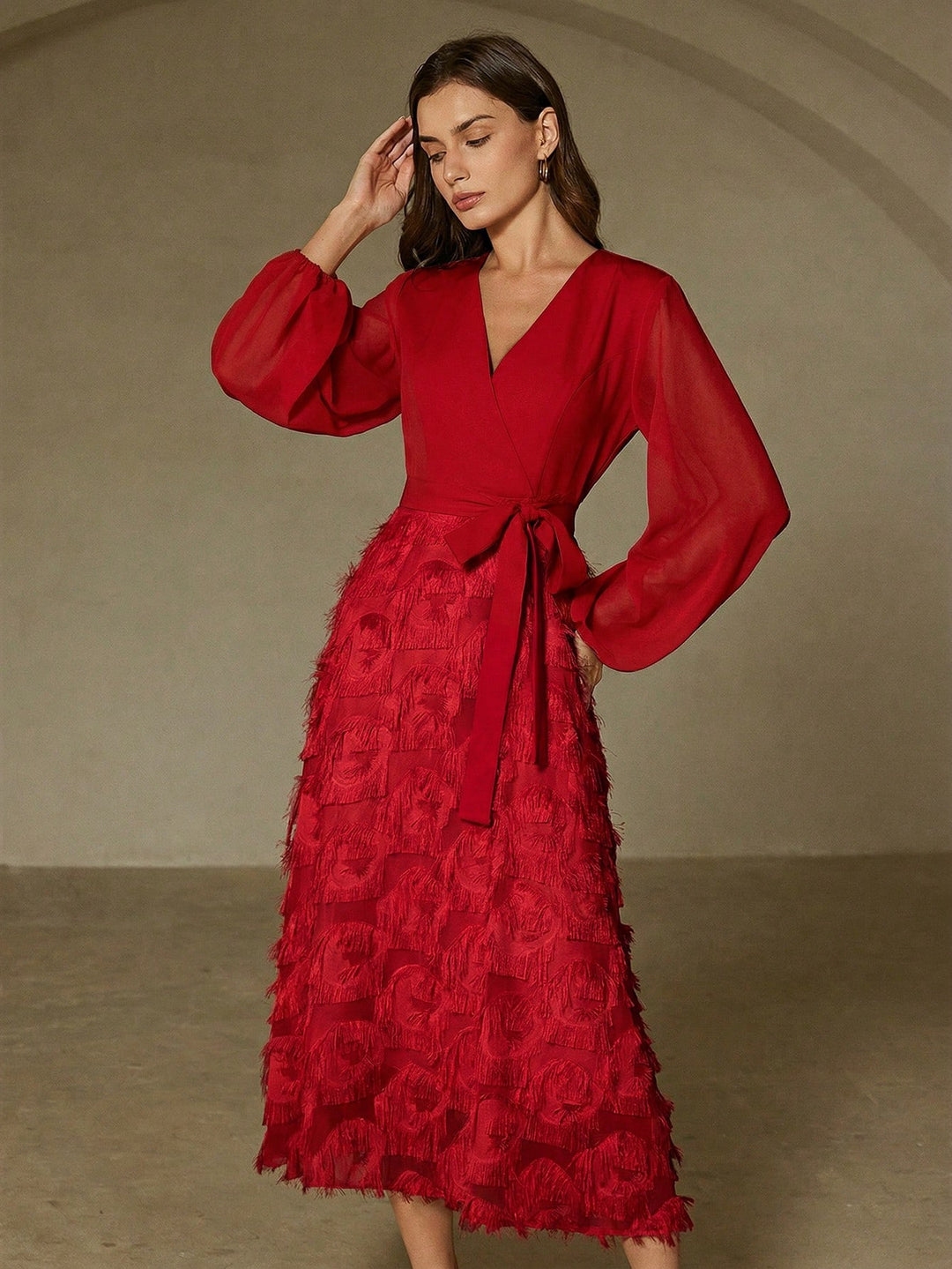 Rochie maxi SHEIN, roșu