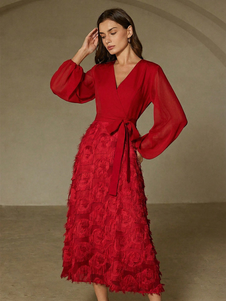 Rochie maxi SHEIN, roșu