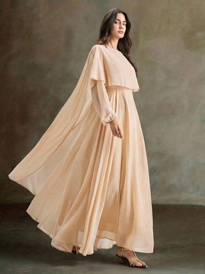 Rochie maxi SHEIN, bej