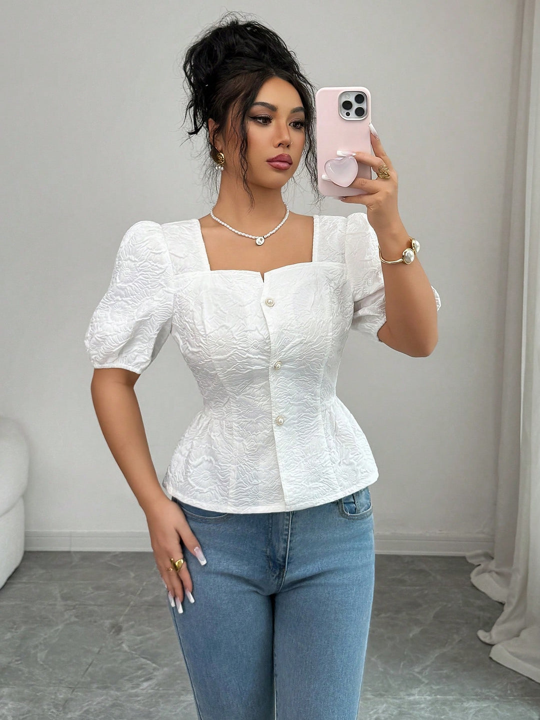 Bluza SHEIN, alb