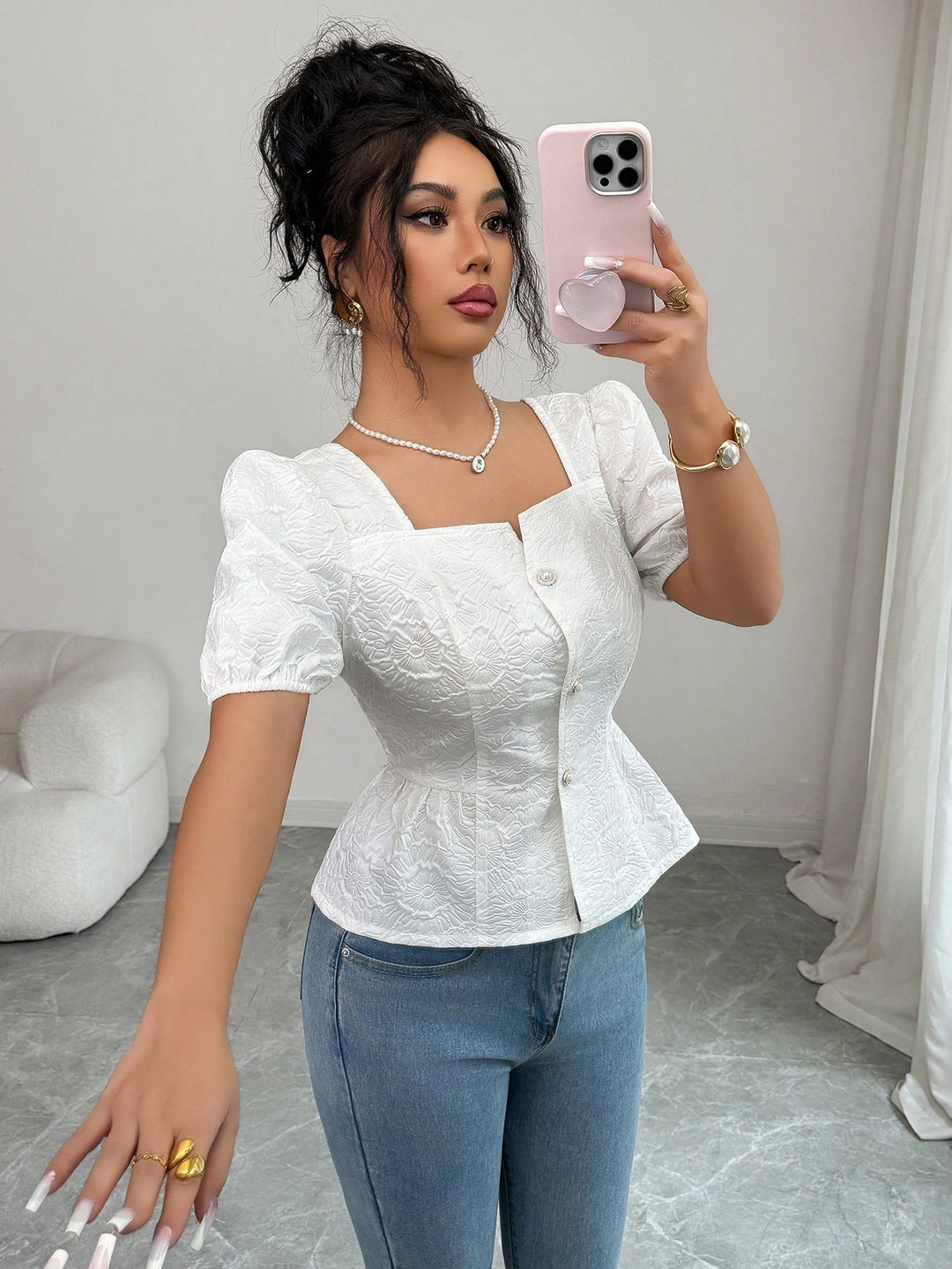 Bluza SHEIN, alb