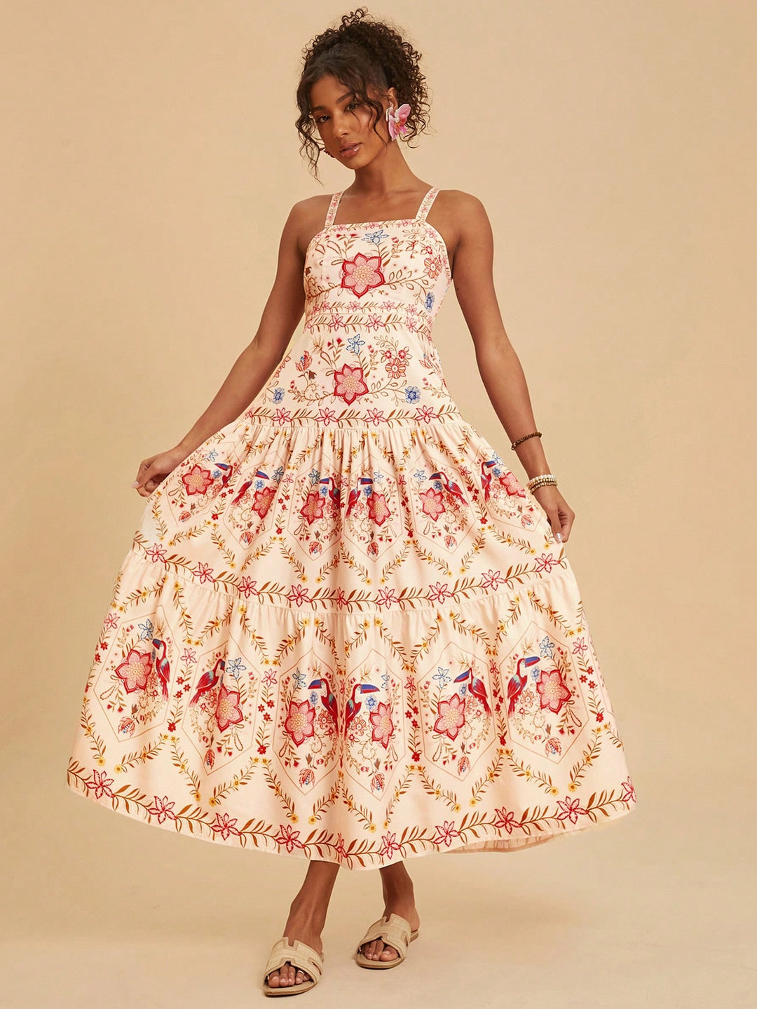 Rochie maxi SHEIN, mix culori