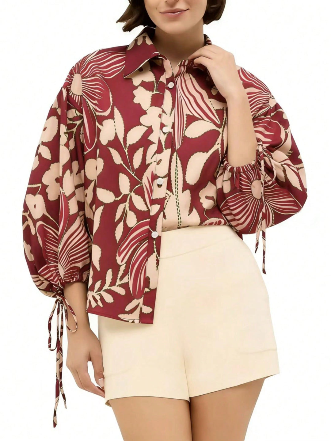 Bluza SHEIN, vișiniu