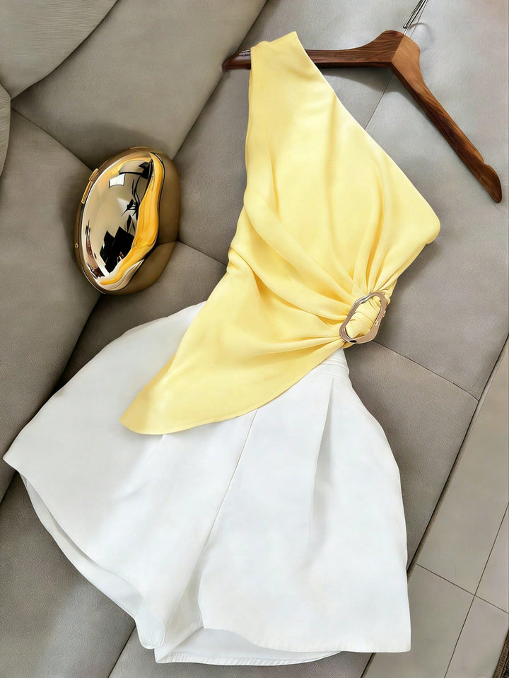 Top SHEIN, galben