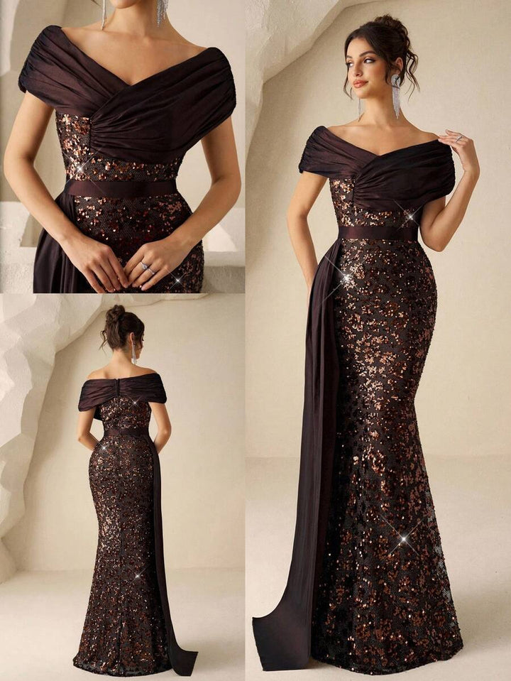 Rochie de ocazie SHEIN,maro