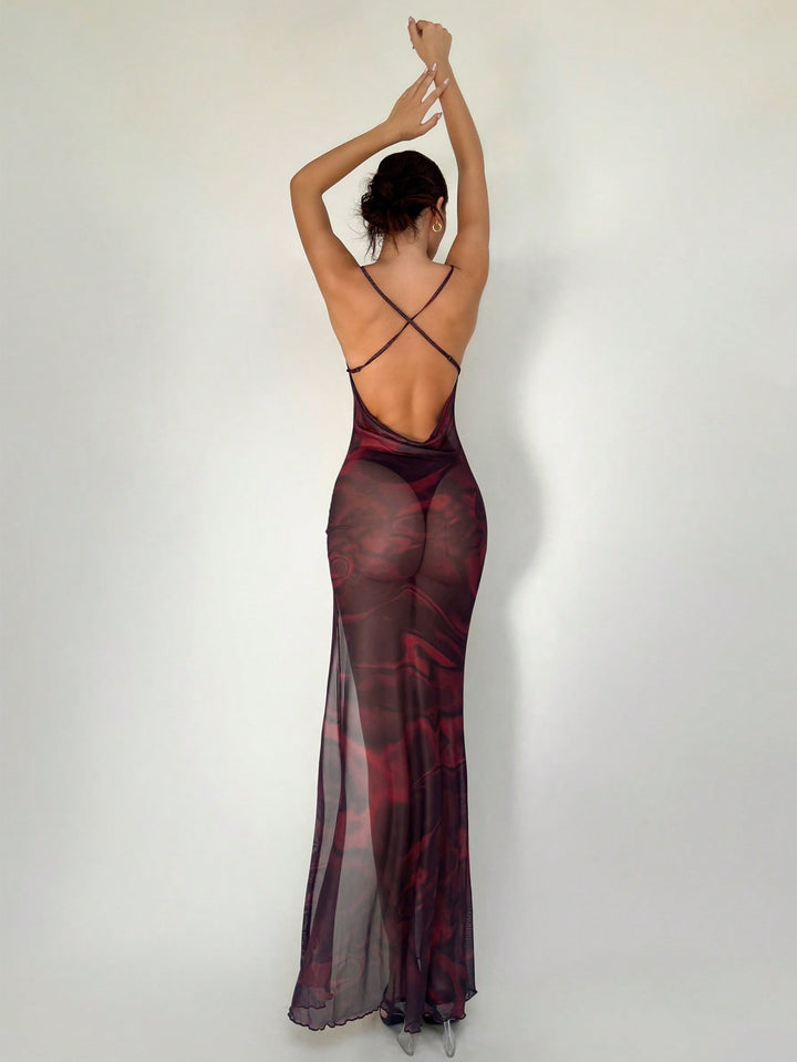 Rochie maxi SHEIN, mix culori