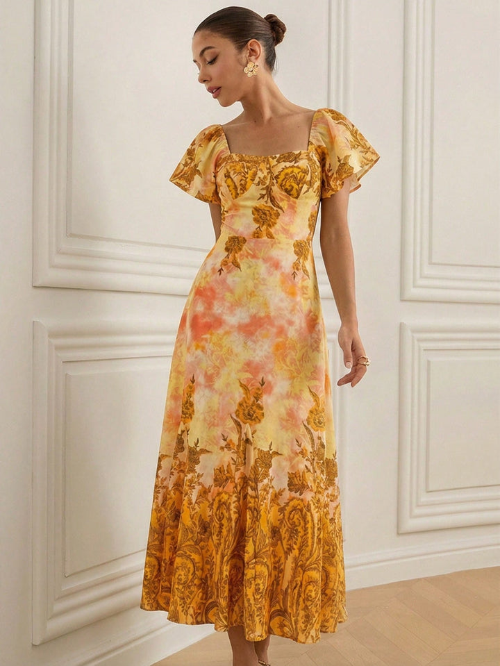 SHEIN narancssárga maxi ruha