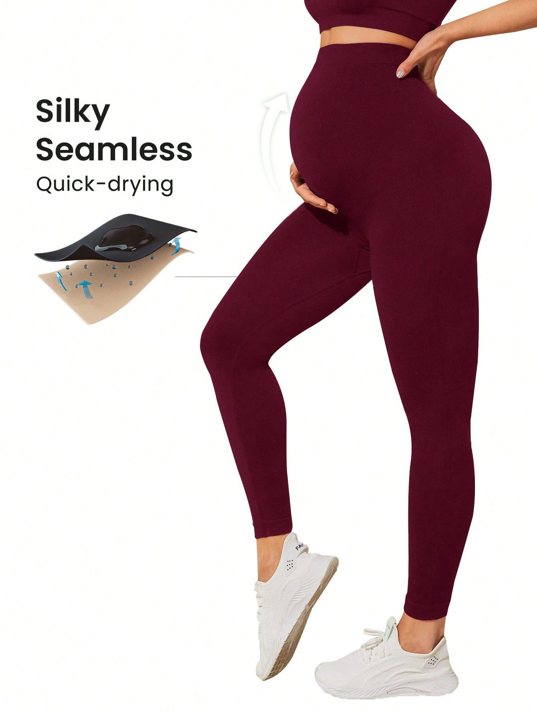 Pantaloni sport SHEIN, vișiniu