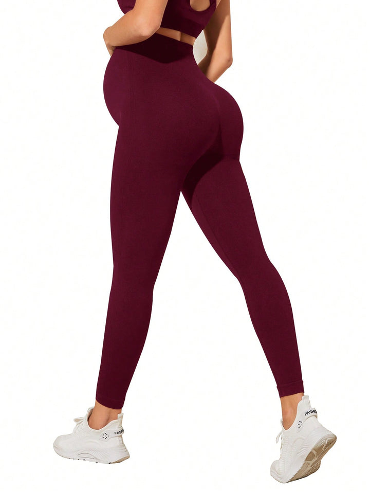 Pantaloni sport SHEIN, vișiniu