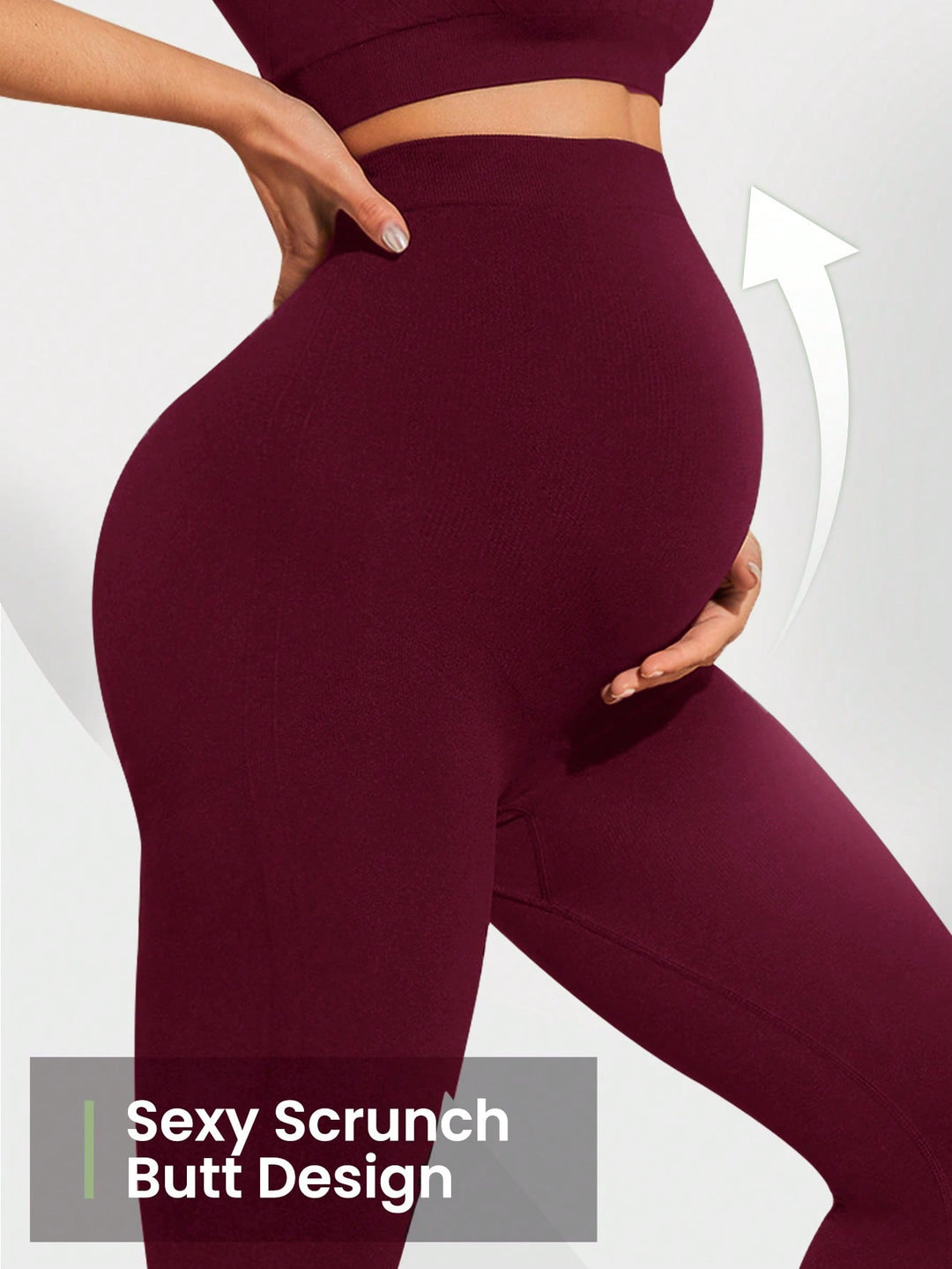 Pantaloni sport SHEIN, vișiniu