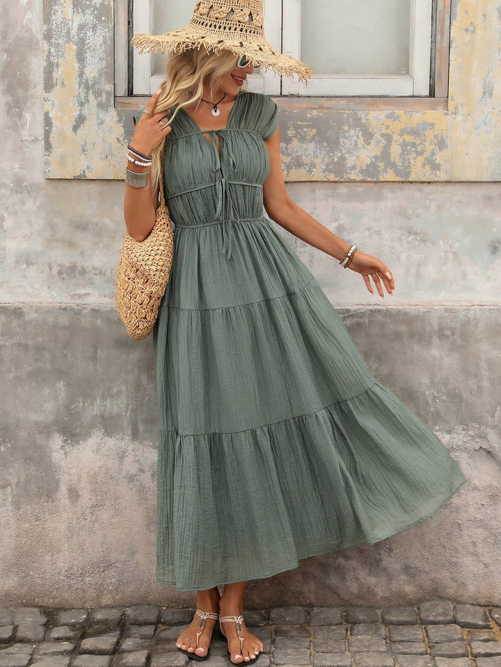 Rochie maxi SHEIN, verde