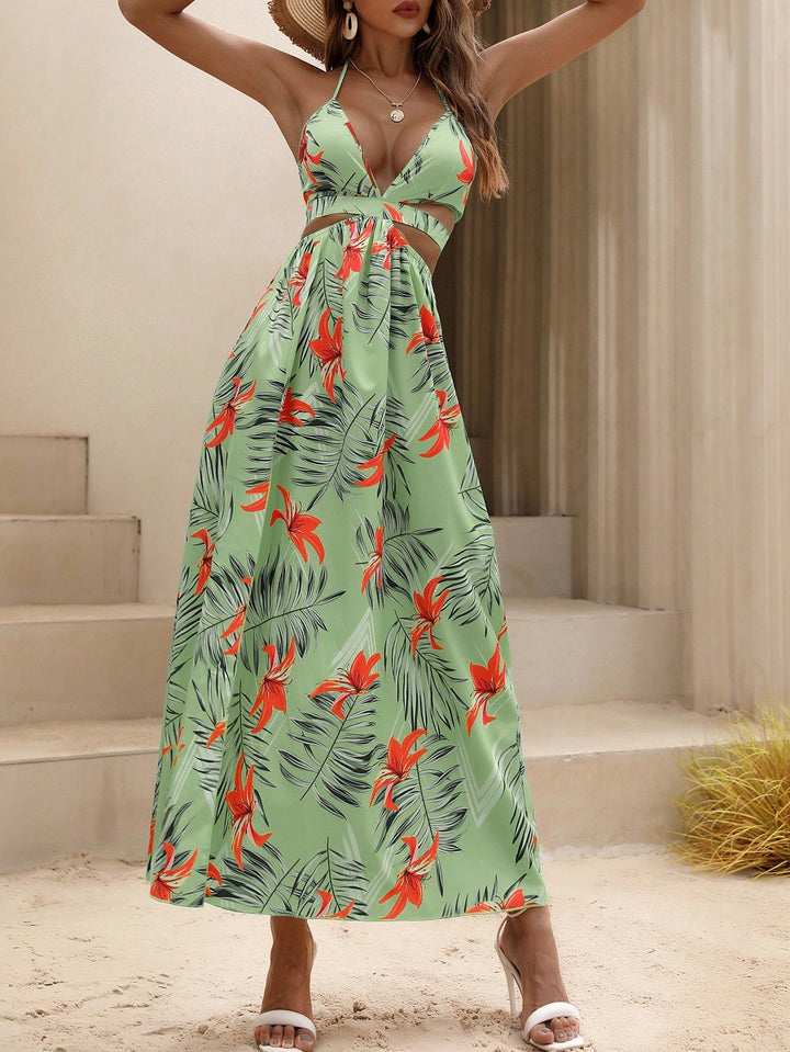 Rochie maxi SHEIN, verde
