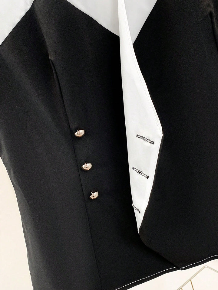 Camasa fara maneci SHEIN, negru