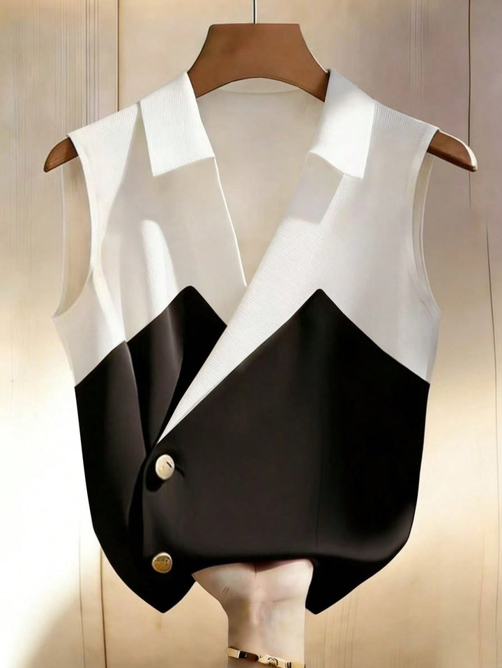 Camasa fara maneci SHEIN, negru