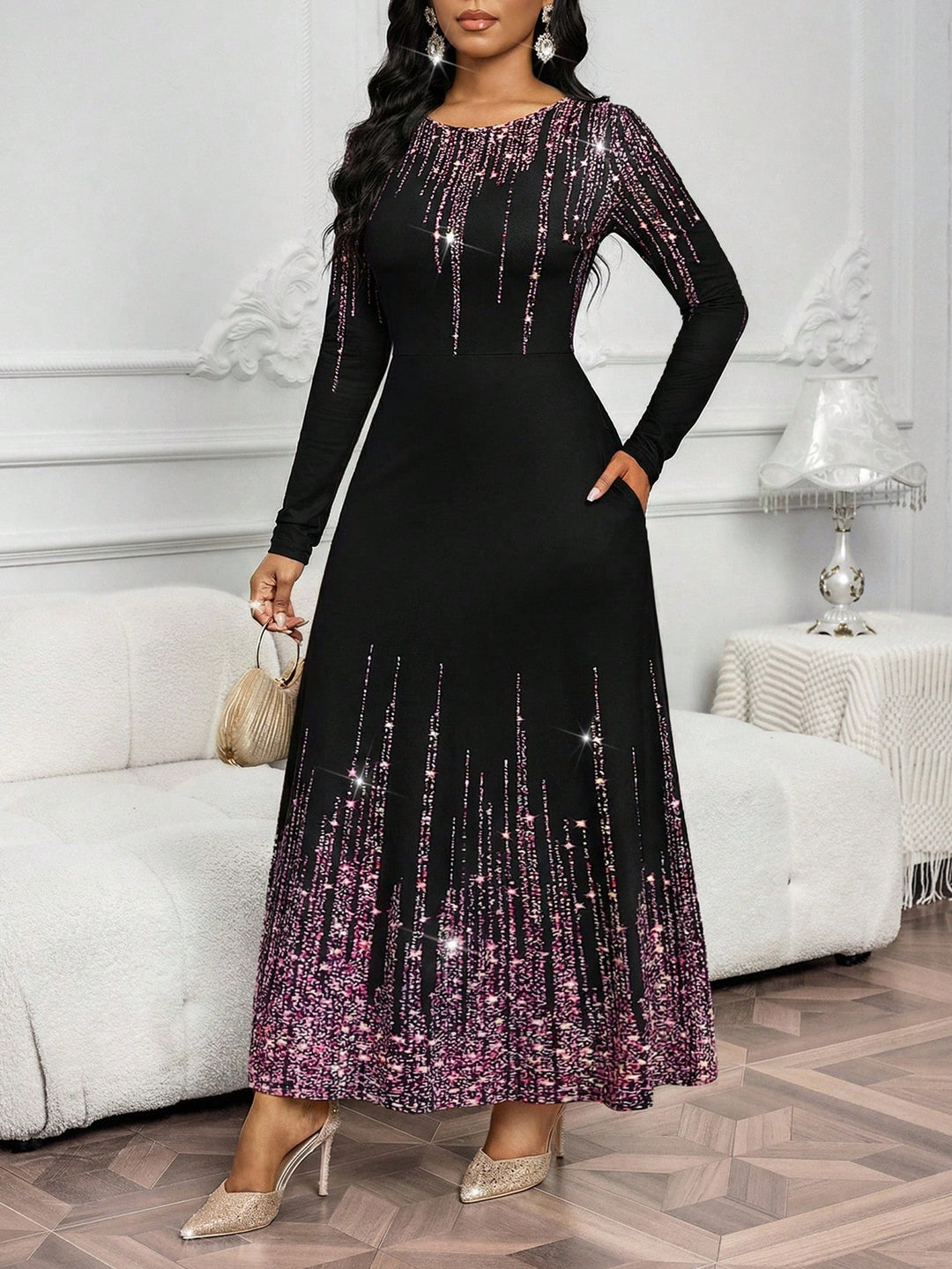 Rochie maxi SHEIN, mov